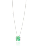 Gargantilha Masculina Carré Turmalina Ródio Branco - 70 cm