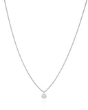 Gargantilha Veneziana Ponto de Luz Cristal 5 mm Ródio Branco - 40 cm