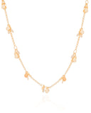 Choker Elos Plaquinhas Lisas 3 mm Banhado a Ouro 18K