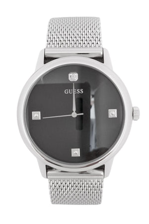 Relógio Guess Wafer In Silver Mesh With Black