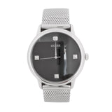 Relógio Guess Wafer In Silver Mesh With Black