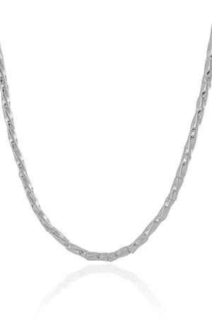 Choker Canutilhos Torcidos Ródio Branco