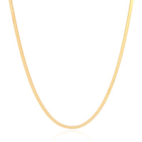 Gargantilha Malha Fita 3 mm Banhado a Ouro 18K