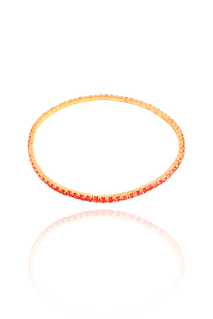 Pulseira Rivieira Safira Rosa 2 mm Maleável
