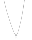 Gargantilha Veneziana Ponto de Luz Cristal 5 mm Ródio Branco - 45 cm