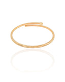Bracelete Mola Espiral 3 mm Banhado a Ouro 18K