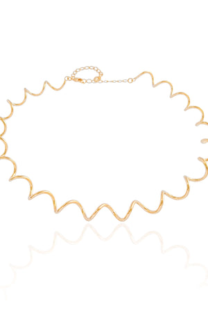 Aro Ondulado Banhado a Ouro 18K