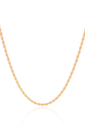 Choker Cordão Baiano 2 mm Banhado a Ouro 18K