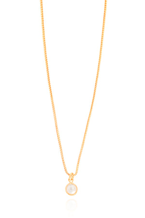 Gargantilha Veneziana Pérola 5 mm Banhado a Ouro 18K - 40 cm