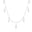 Choker Navetes Zircônia com Cristal Ródio Branco
