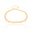 Pulseira Malha Fita Banhado a Ouro 18K