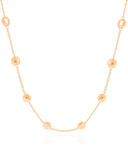 Choker Elos Bolas Achatadas Banhado a Ouro 18K