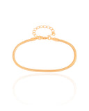 Pulseira Rabo de Rato 2 mm Banhado a Ouro 18K