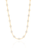 Choker Zircônias Oval Banhado a Ouro 18K