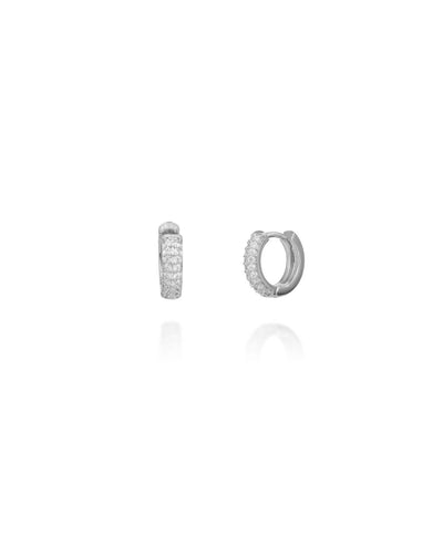 Brinco Argola Click Cravejado Cristal