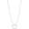 Gargantilha Circulo Torcido Ródio Branco 18K - 45 cm