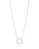 Gargantilha Circulo Torcido Ródio Branco 18K - 45 cm