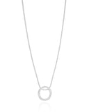 Gargantilha Circulo Torcido Ródio Branco 18K - 45 cm