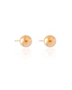 Brinco Bola Lisa 12 mm Banhado a Ouro 18K