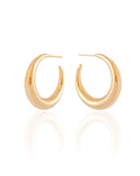 Brinco Argola Lisa 2.8 cm Banhado a Ouro 18K
