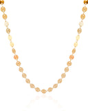 Choker Plaquinhas Redondas Flat Banhado a Ouro 18K