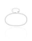 Pulseira Riviera Cristal 2.5 mm Ródio Branco