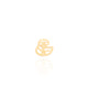 Piercing Borboletas Filetes Cravejados Cristal Banhado a Ouro 18K