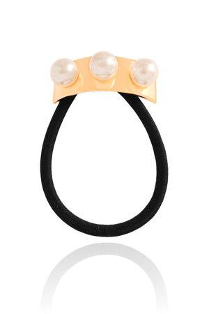 Pony Cuff  Pérolas 10 mm Banho Dourado