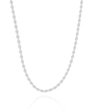 Choker Plaquinhas Lisas Ródio Branco