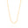 Choker Elos Ovais 3 mm Banhado a Ouro 18K