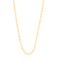 Choker Elos Ovais 3 mm Banhado a Ouro 18K
