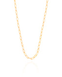 Choker Elos Ovais 3 mm Banhado a Ouro 18K