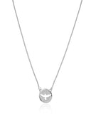 Escapulário Veneziana Espirito Santo Ródio Branco