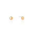 Brinco Redondo Liso 8 mm Banhado a Ouro 18K
