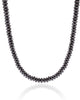 Choker Hematita Grafite 6 mm Banhado a Ouro 18K