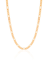 Choker Fígaro 4 mm Banhado a Ouro 18K