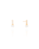 Brinco Pérola Cristal 1.5 cm