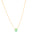 Gargantilha Pingente Retangular Turmalina Banhado a Ouro 18K - 45 cm