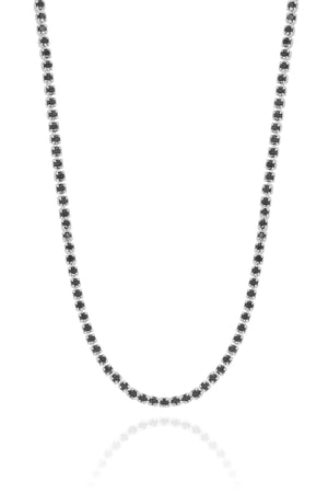 Choker Riviera Onix 2 mm Ródio Branco