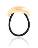 Pony Cuff Tubo Liso Banho Dourado