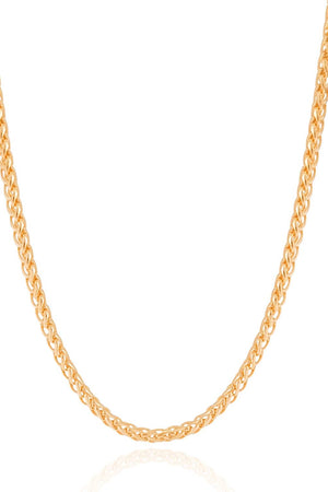 Gargantilha Masculina Trama Italiana com Fecho Gaveta Retangular - 60 cm