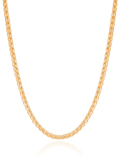 Colar Masculino Trama Italiana 3 mm Fecho Gaveta - 60 cm