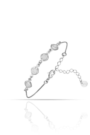 Pulseira Pontos de Luz Facetado Cristal