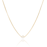Choker Veneziana Pérola 6 mm Banhado a Ouro 18K