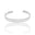 Bracelete Dois Filetes 6 mm Ródio Branco
