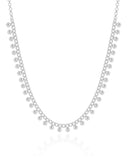 Choker Grumet Bolinhas Lisas Ródio Branco