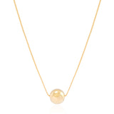 Gargantilha Veneziana Bolinha 12 mm Banhado a Ouro 18K