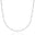 Choker Fita Corações Lisos Ródio Branco