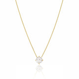 Gargantilha Veneziana Ponto de Luz Cristal Banhado a Ouro 18K