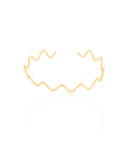 Bracelete Fio Zig Zag 2 mm Banhado a Ouro 18K